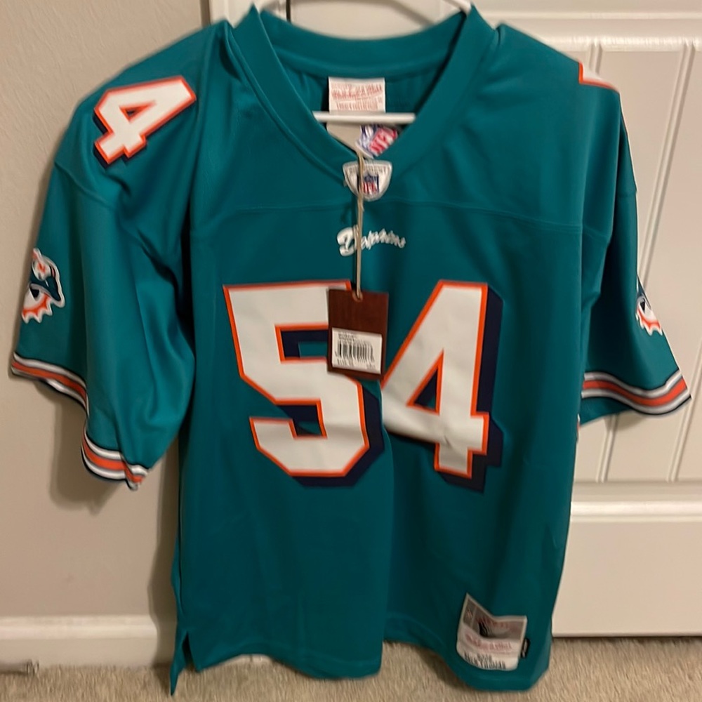 Zach Thomas Miami Dolphins Mitchell & Ness 2006 Legacy Replica Jersey Aqua.